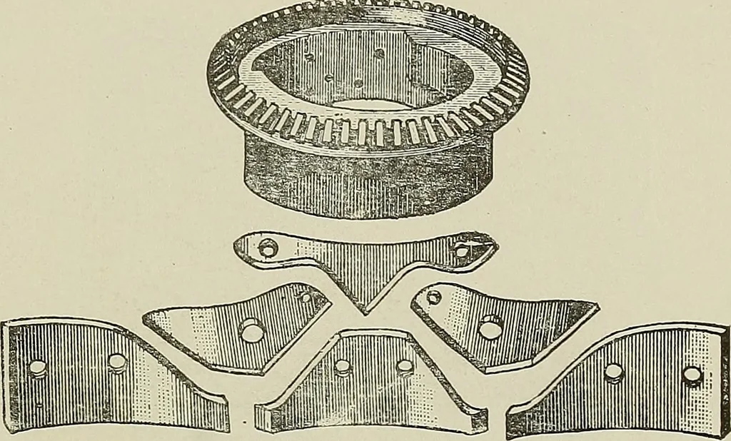 An illustration from Cyclopedia of textile work : a general reference library on cotton, woolen and worsted yarn manufacture, weaving, designing, chemistry and dyeing, finishing, knitting, and allied subjects, 1911, leaf 240