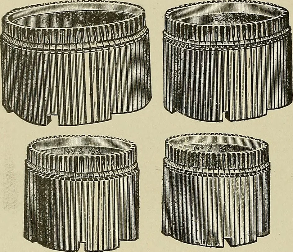 An illustration from Cyclopedia of textile work : a general reference library on cotton, woolen and worsted yarn manufacture, weaving, designing, chemistry and dyeing, finishing, knitting, and allied subjects, 1911, leaf 241