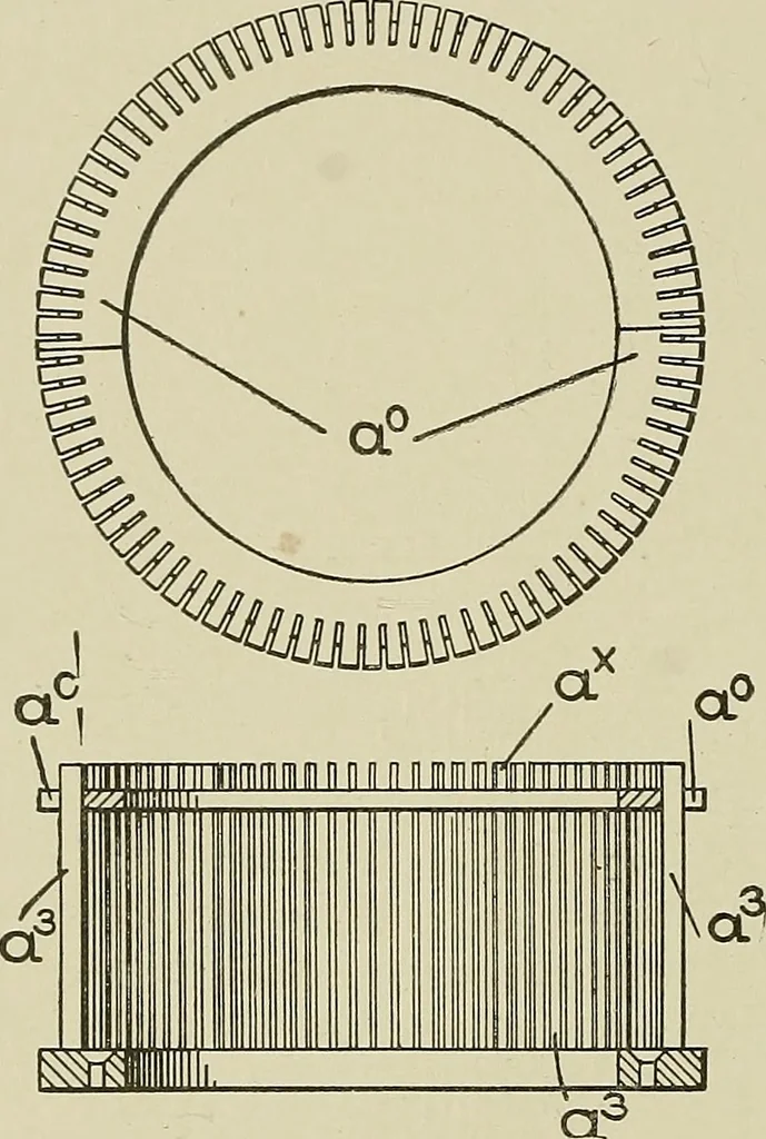 An illustration from Cyclopedia of textile work : a general reference library on cotton, woolen and worsted yarn manufacture, weaving, designing, chemistry and dyeing, finishing, knitting, and allied subjects, 1911, leaf 267