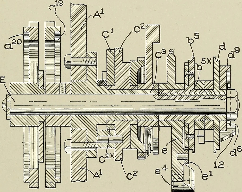 An illustration from Cyclopedia of textile work : a general reference library on cotton, woolen and worsted yarn manufacture, weaving, designing, chemistry and dyeing, finishing, knitting, and allied subjects, 1911, leaf 276
