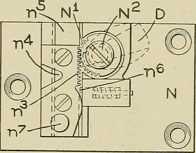 An illustration from Cyclopedia of textile work : a general reference library on cotton, woolen and worsted yarn manufacture, weaving, designing, chemistry and dyeing, finishing, knitting, and allied subjects, 1911, leaf 277