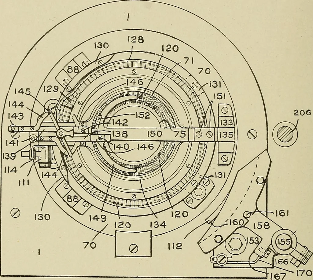 An illustration from Cyclopedia of textile work : a general reference library on cotton, woolen and worsted yarn manufacture, weaving, designing, chemistry and dyeing, finishing, knitting, and allied subjects, 1911, leaf 291