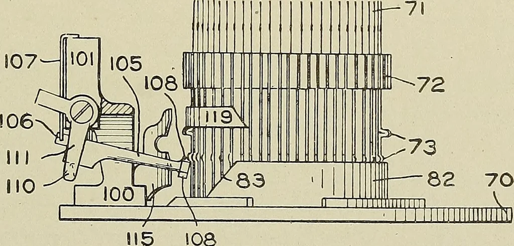 An illustration from Cyclopedia of textile work : a general reference library on cotton, woolen and worsted yarn manufacture, weaving, designing, chemistry and dyeing, finishing, knitting, and allied subjects, 1911, leaf 296