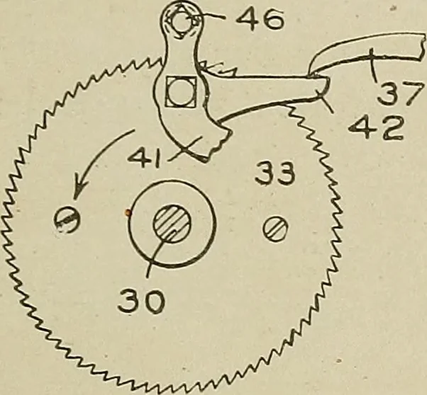 An illustration from Cyclopedia of textile work : a general reference library on cotton, woolen and worsted yarn manufacture, weaving, designing, chemistry and dyeing, finishing, knitting, and allied subjects, 1911, leaf 302