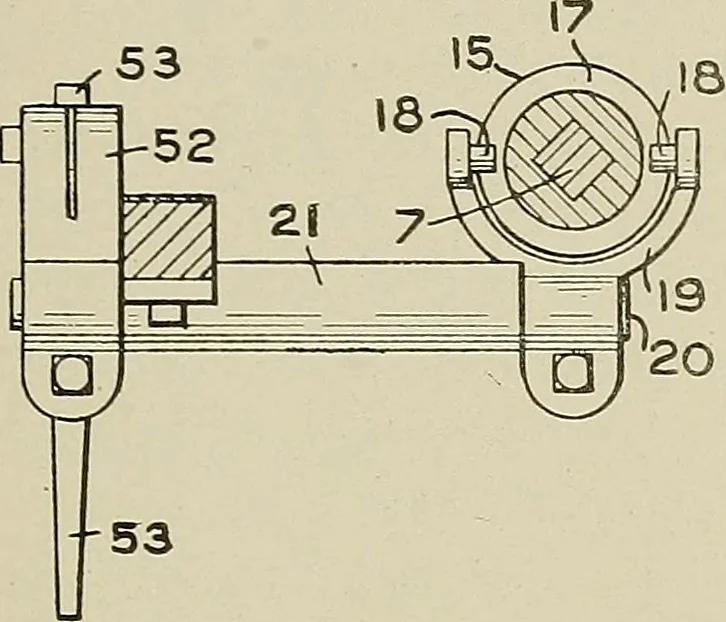An illustration from Cyclopedia of textile work : a general reference library on cotton, woolen and worsted yarn manufacture, weaving, designing, chemistry and dyeing, finishing, knitting, and allied subjects, 1911, leaf 304