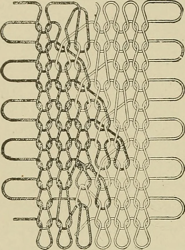 An illustration from Cyclopedia of textile work : a general reference library on cotton, woolen and worsted yarn manufacture, weaving, designing, chemistry and dyeing, finishing, knitting, and allied subjects, 1911, leaf 307