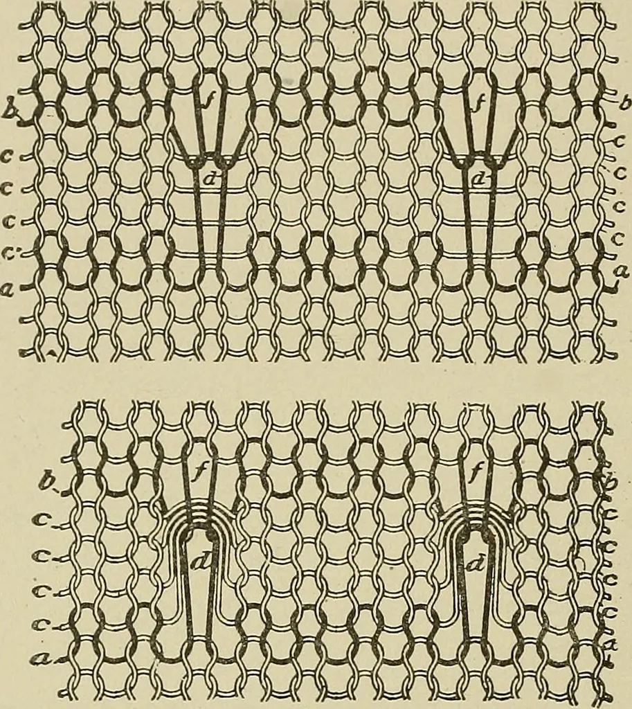 An illustration from Cyclopedia of textile work : a general reference library on cotton, woolen and worsted yarn manufacture, weaving, designing, chemistry and dyeing, finishing, knitting, and allied subjects, 1911, leaf 309