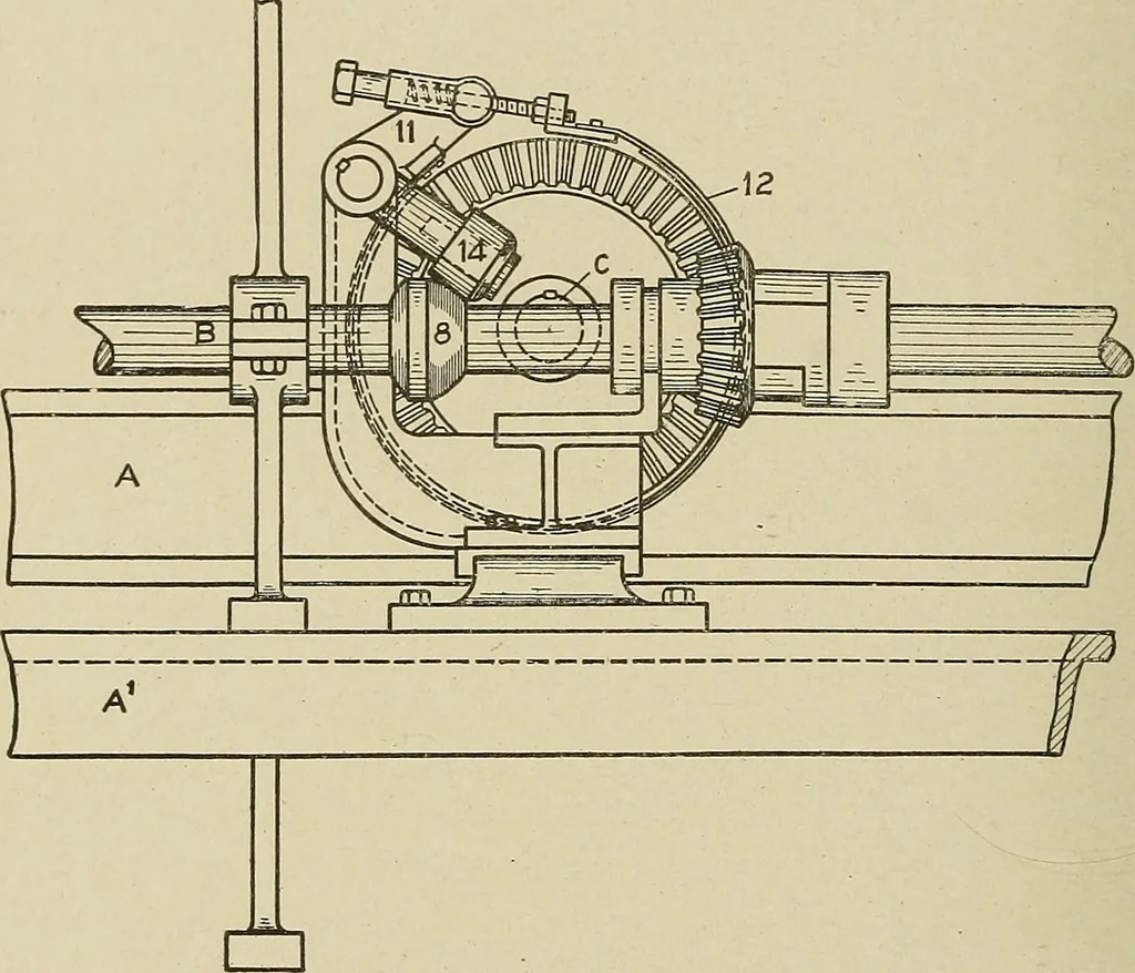 An illustration from Cyclopedia of textile work : a general reference library on cotton, woolen and worsted yarn manufacture, weaving, designing, chemistry and dyeing, finishing, knitting, and allied subjects, 1911, leaf 325