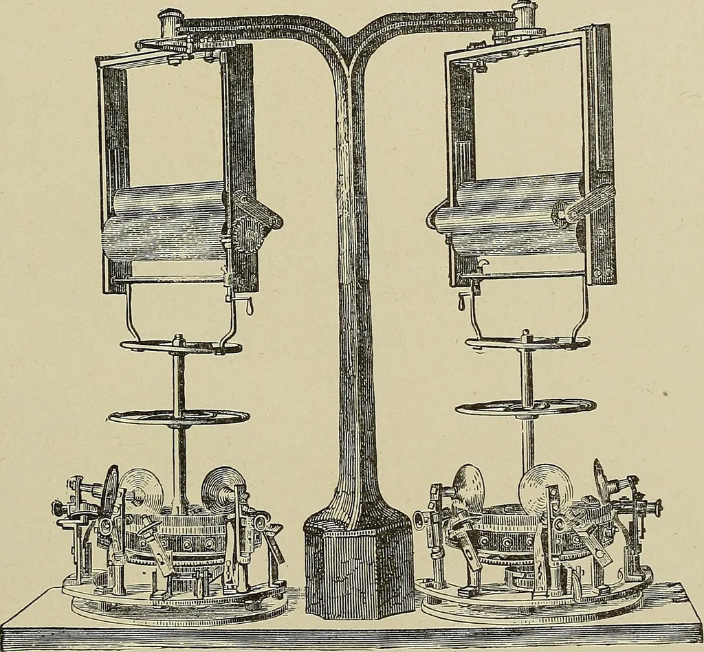 An illustration from Cyclopedia of textile work : a general reference library on cotton, woolen and worsted yarn manufacture, weaving, designing, chemistry and dyeing, finishing, knitting, and allied subjects, 1911, leaf 34