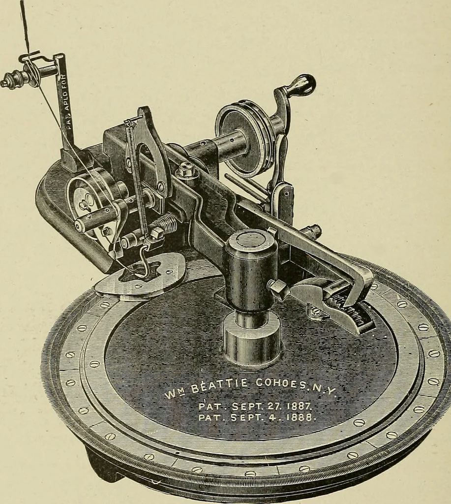 An illustration from Cyclopedia of textile work : a general reference library on cotton, woolen and worsted yarn manufacture, weaving, designing, chemistry and dyeing, finishing, knitting, and allied subjects, 1911, leaf 385