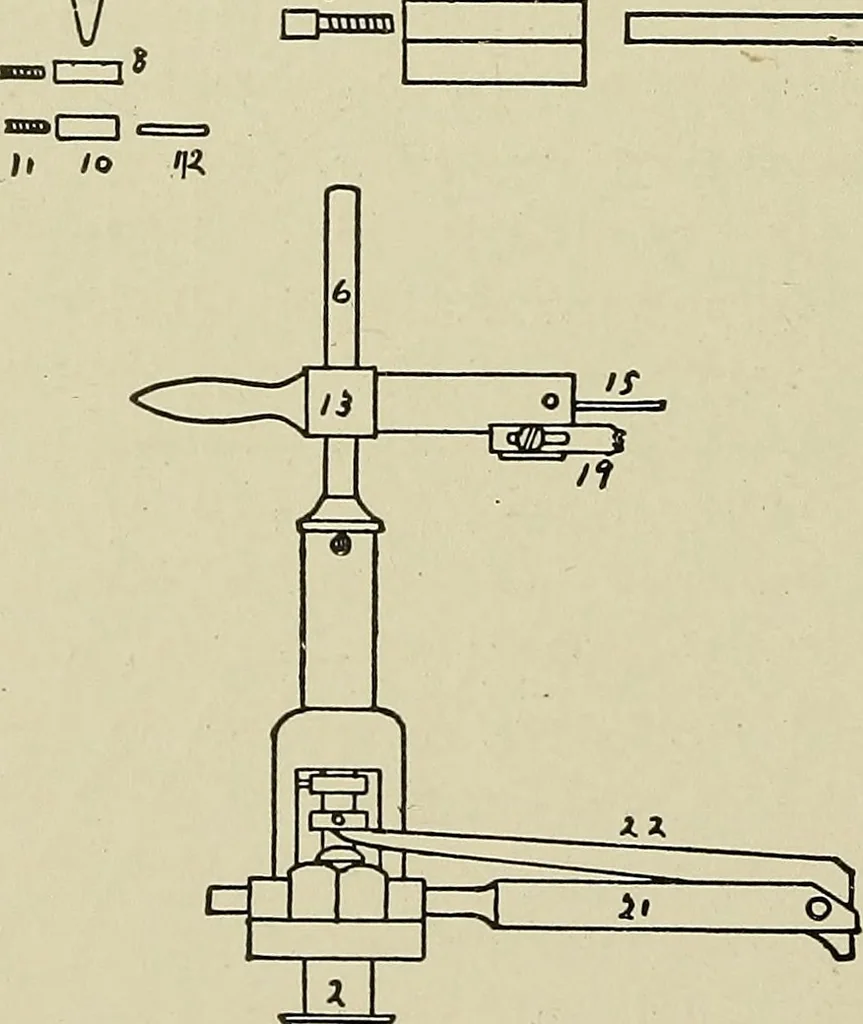 An illustration from Cyclopedia of textile work : a general reference library on cotton, woolen and worsted yarn manufacture, weaving, designing, chemistry and dyeing, finishing, knitting, and allied subjects, 1911, leaf 81