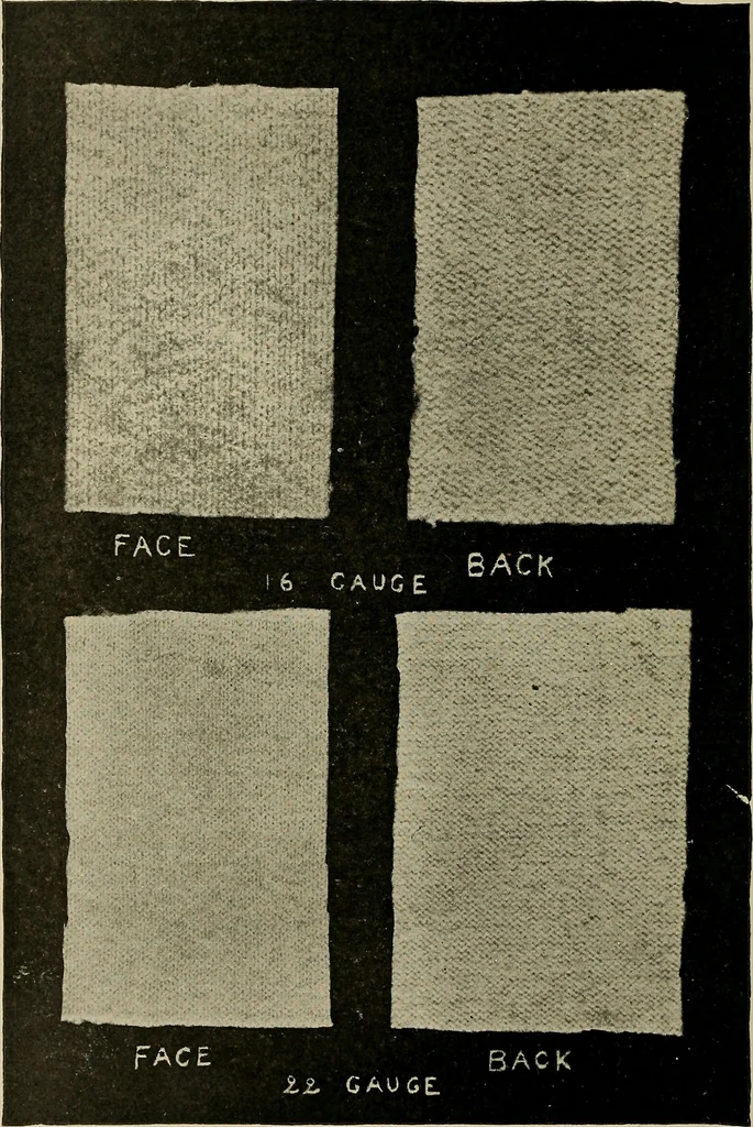 An illustration from Cyclopedia of textile work : a general reference library on cotton, woolen and worsted yarn manufacture, weaving, designing, chemistry and dyeing, finishing, knitting, and allied subjects, 1911, leaf 99