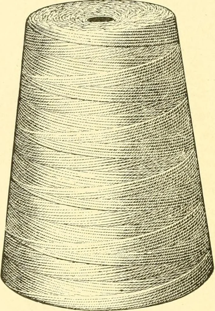 An illustration from Cyclopedia of textile work : a general reference library on cotton, woollen and worsted yarn manufacture, weaving, designing, chemistry and dyeing, finishing, knitting, and allied subjects, 1907, leaf 116