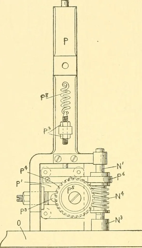 An illustration from Cyclopedia of textile work : a general reference library on cotton, woollen and worsted yarn manufacture, weaving, designing, chemistry and dyeing, finishing, knitting, and allied subjects, 1907, leaf 134