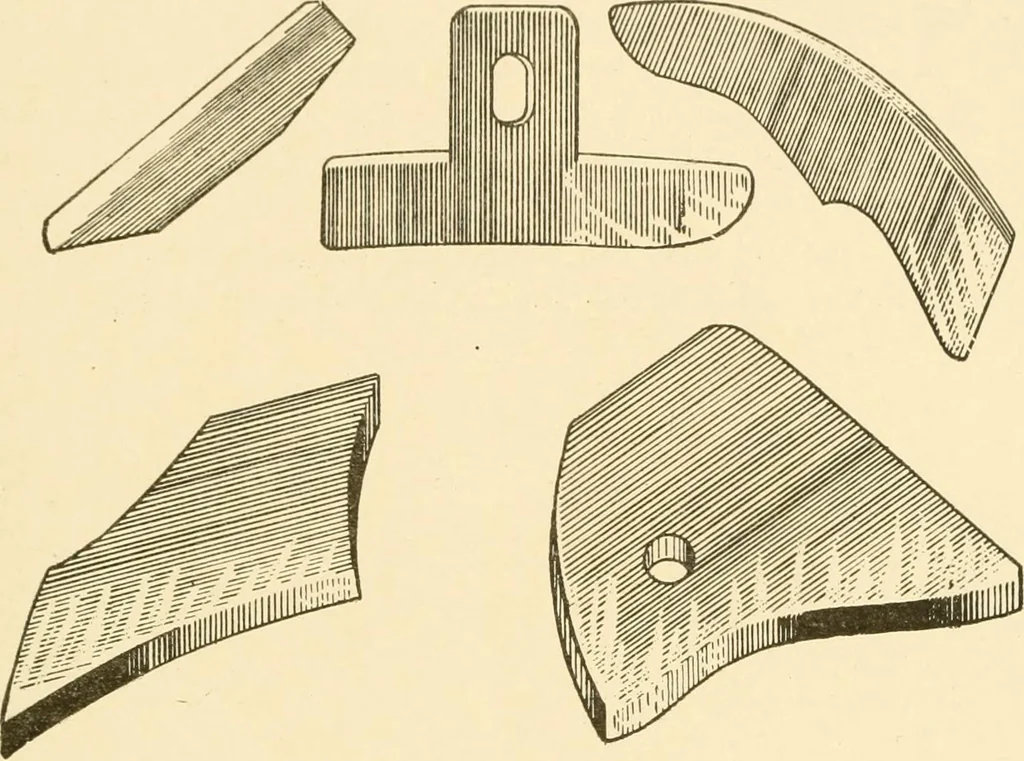 An illustration from Cyclopedia of textile work : a general reference library on cotton, woollen and worsted yarn manufacture, weaving, designing, chemistry and dyeing, finishing, knitting, and allied subjects, 1907, leaf 159
