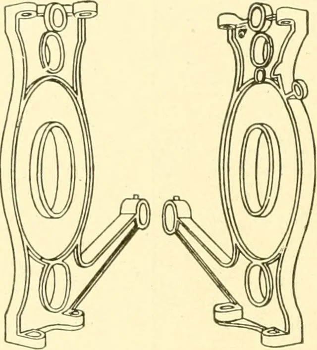 An illustration from Cyclopedia of textile work : a general reference library on cotton, woollen and worsted yarn manufacture, weaving, designing, chemistry and dyeing, finishing, knitting, and allied subjects, 1907, leaf 176