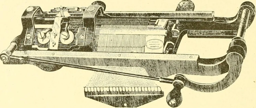 An illustration from Cyclopedia of textile work : a general reference library on cotton, woollen and worsted yarn manufacture, weaving, designing, chemistry and dyeing, finishing, knitting, and allied subjects, 1907, leaf 206