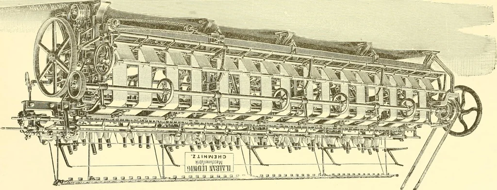 An illustration from Cyclopedia of textile work : a general reference library on cotton, woollen and worsted yarn manufacture, weaving, designing, chemistry and dyeing, finishing, knitting, and allied subjects, 1907, leaf 226