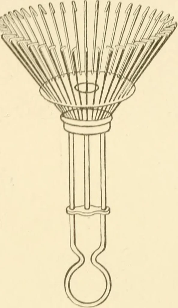 An illustration from Cyclopedia of textile work : a general reference library on cotton, woollen and worsted yarn manufacture, weaving, designing, chemistry and dyeing, finishing, knitting, and allied subjects, 1907, leaf 239