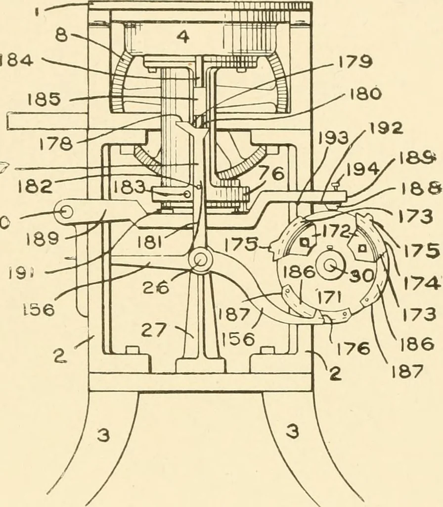 An illustration from Cyclopedia of textile work : a general reference library on cotton, woollen and worsted yarn manufacture, weaving, designing, chemistry and dyeing, finishing, knitting, and allied subjects, 1907, leaf 285