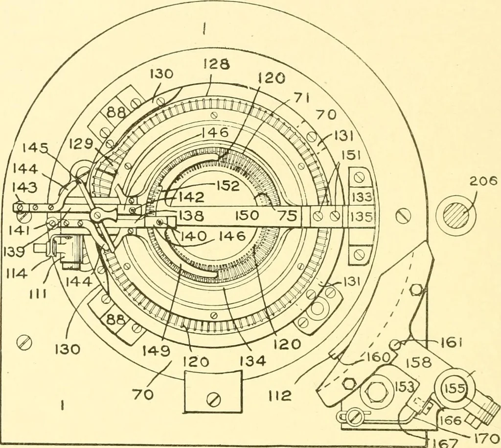 An illustration from Cyclopedia of textile work : a general reference library on cotton, woollen and worsted yarn manufacture, weaving, designing, chemistry and dyeing, finishing, knitting, and allied subjects, 1907, leaf 286