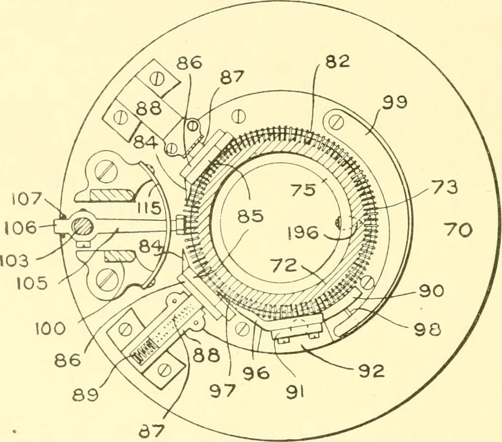 An illustration from Cyclopedia of textile work : a general reference library on cotton, woollen and worsted yarn manufacture, weaving, designing, chemistry and dyeing, finishing, knitting, and allied subjects, 1907, leaf 288