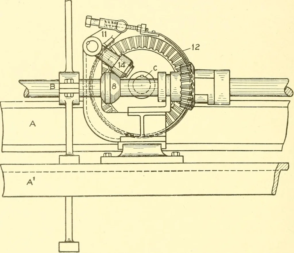 An illustration from Cyclopedia of textile work : a general reference library on cotton, woollen and worsted yarn manufacture, weaving, designing, chemistry and dyeing, finishing, knitting, and allied subjects, 1907, leaf 320