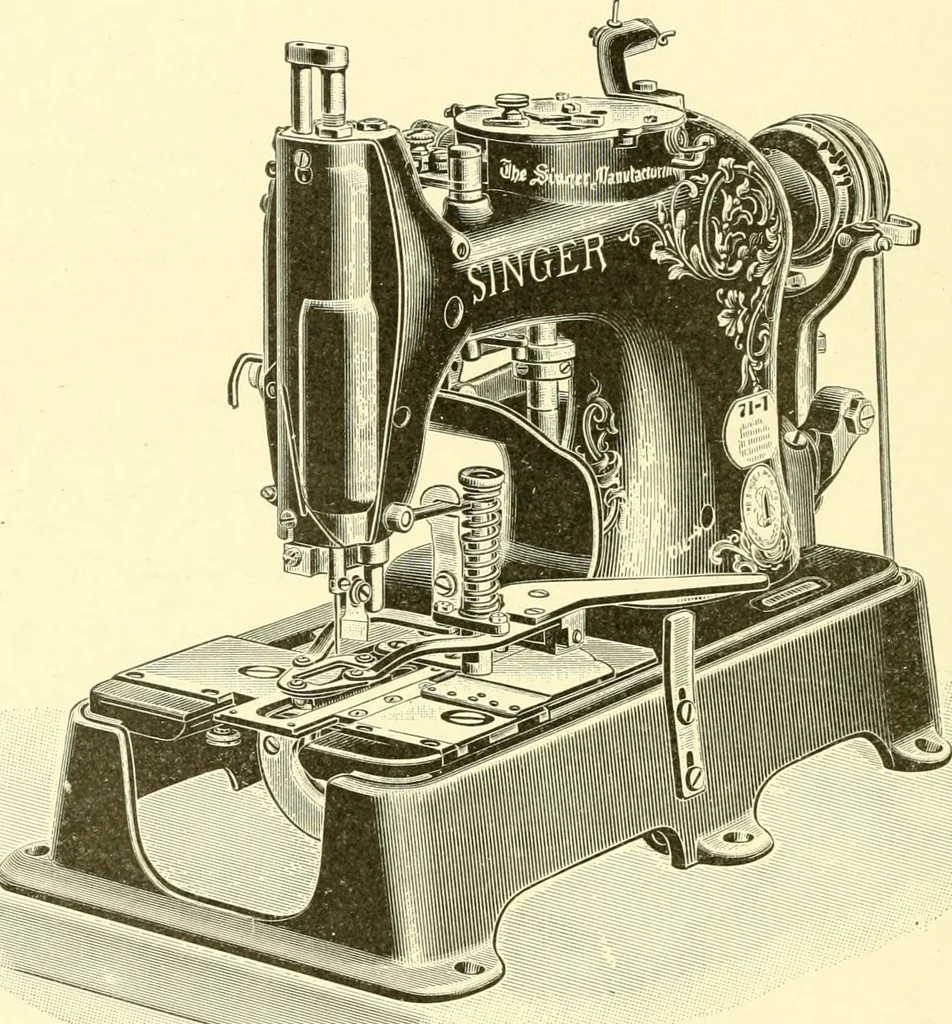 An illustration from Cyclopedia of textile work : a general reference library on cotton, woollen and worsted yarn manufacture, weaving, designing, chemistry and dyeing, finishing, knitting, and allied subjects, 1907, leaf 348