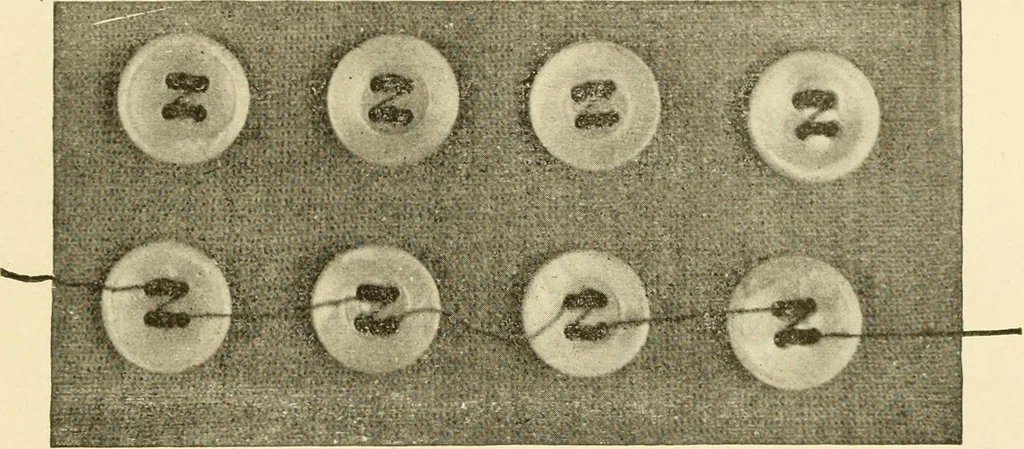 An illustration from Cyclopedia of textile work : a general reference library on cotton, woollen and worsted yarn manufacture, weaving, designing, chemistry and dyeing, finishing, knitting, and allied subjects, 1907, leaf 349