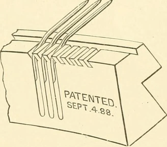 An illustration from Cyclopedia of textile work : a general reference library on cotton, woollen and worsted yarn manufacture, weaving, designing, chemistry and dyeing, finishing, knitting, and allied subjects, 1907, leaf 383