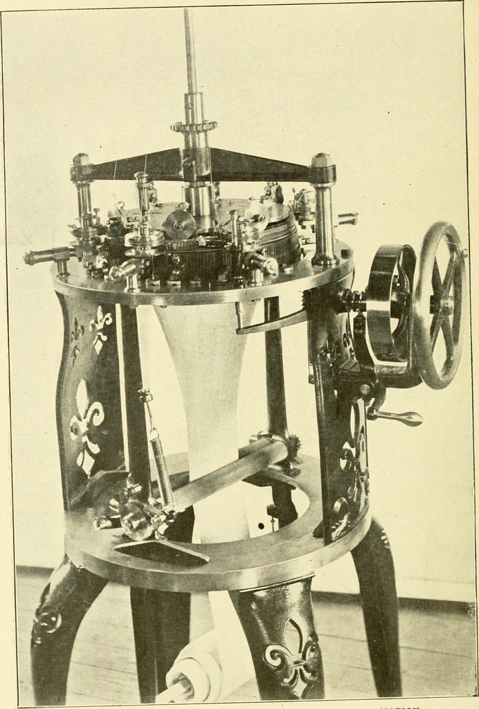 An illustration from Cyclopedia of textile work : a general reference library on cotton, woollen and worsted yarn manufacture, weaving, designing, chemistry and dyeing, finishing, knitting, and allied subjects, 1907, leaf 52