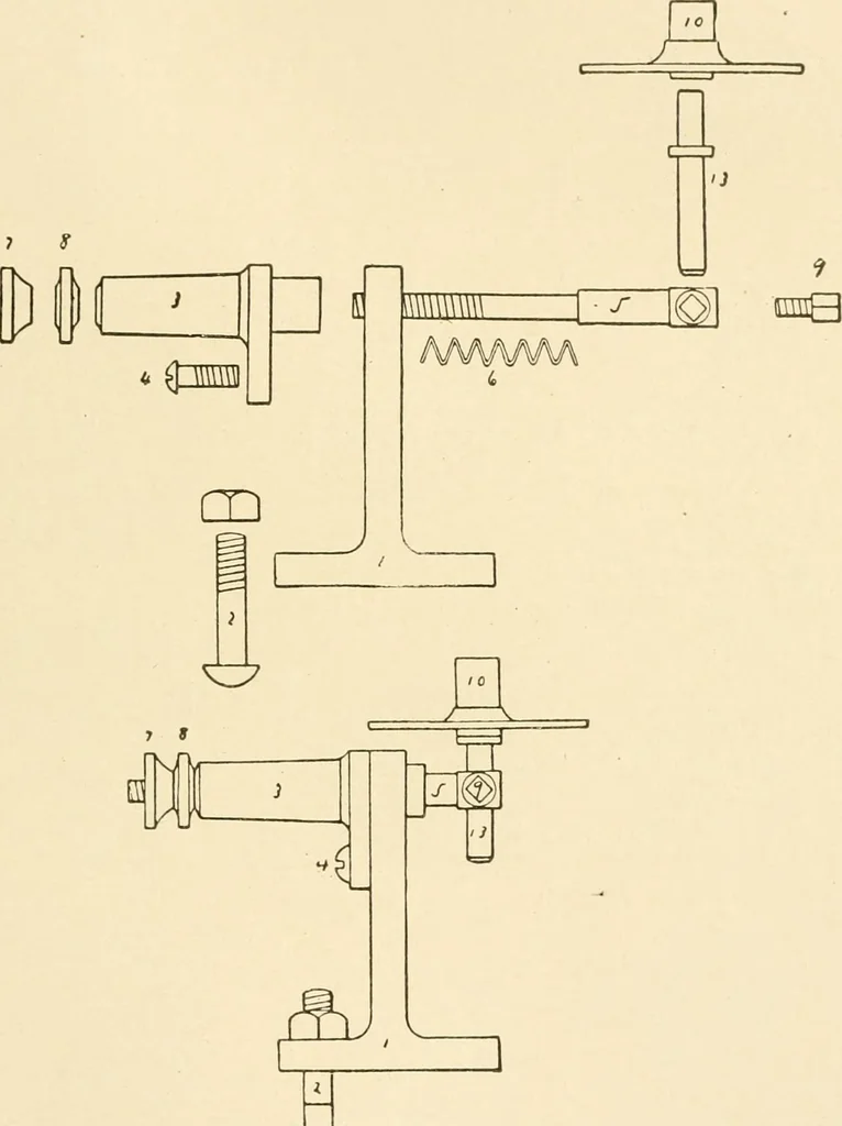 An illustration from Cyclopedia of textile work : a general reference library on cotton, woollen and worsted yarn manufacture, weaving, designing, chemistry and dyeing, finishing, knitting, and allied subjects, 1907, leaf 65