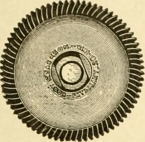An illustration from Cyclopedia of textile work : a general reference library on cotton, woollen and worsted yarn manufacture, weaving, designing, chemistry and dyeing, finishing, knitting, and allied subjects, 1907, leaf 67