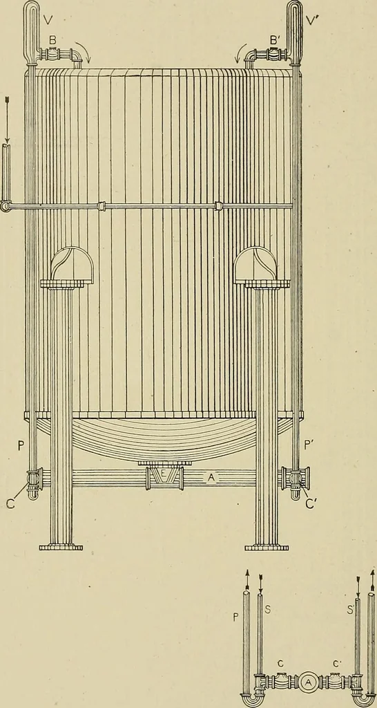 An illustration from Cyclopedia of textile work : a general reference library on cotton, woolen and worsted yarn manufacture, weaving, designing, chemistry and dyeing, finishing, knitting, and allied subjects, 1911, leaf 102