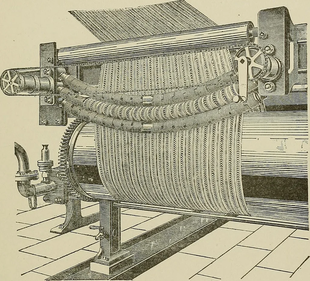 An illustration from Cyclopedia of textile work : a general reference library on cotton, woolen and worsted yarn manufacture, weaving, designing, chemistry and dyeing, finishing, knitting, and allied subjects, 1911, leaf 123