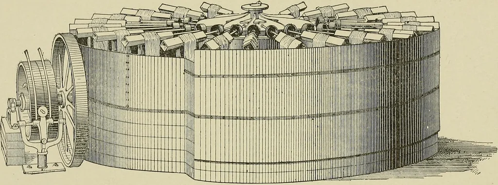 An illustration from Cyclopedia of textile work : a general reference library on cotton, woolen and worsted yarn manufacture, weaving, designing, chemistry and dyeing, finishing, knitting, and allied subjects, 1911, leaf 132