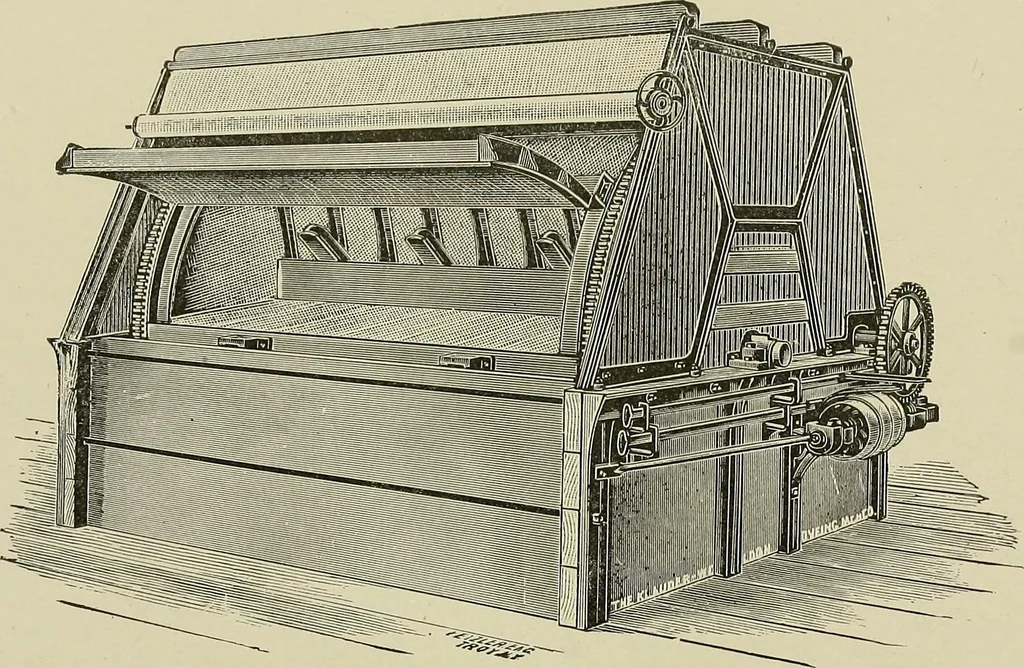 An illustration from Cyclopedia of textile work : a general reference library on cotton, woolen and worsted yarn manufacture, weaving, designing, chemistry and dyeing, finishing, knitting, and allied subjects, 1911, leaf 194