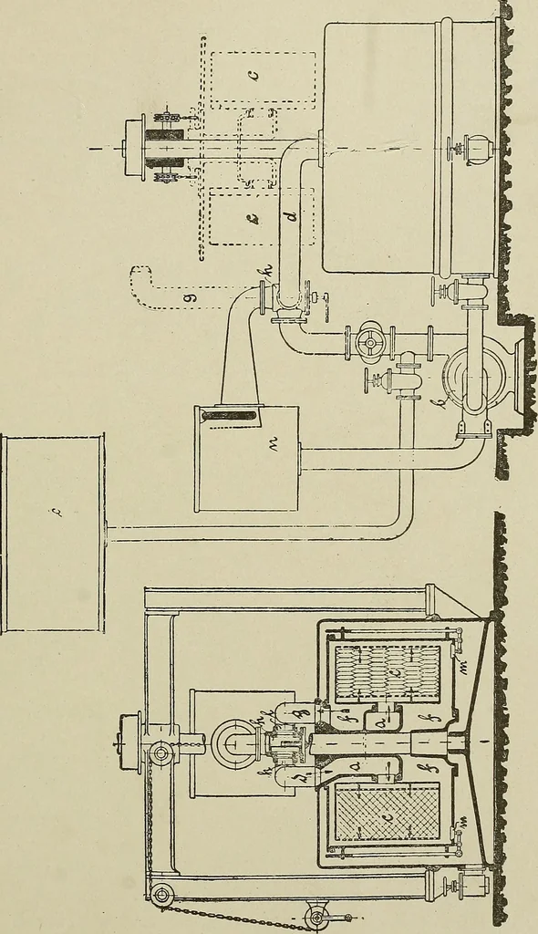 An illustration from Cyclopedia of textile work : a general reference library on cotton, woolen and worsted yarn manufacture, weaving, designing, chemistry and dyeing, finishing, knitting, and allied subjects, 1911, leaf 217