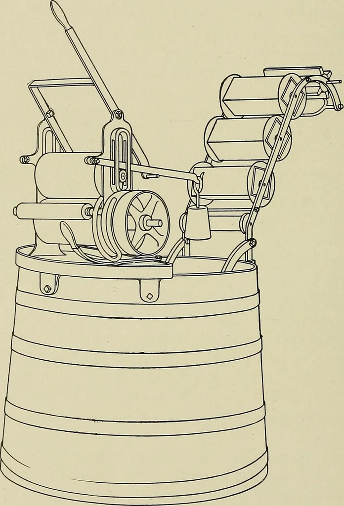 An illustration from Cyclopedia of textile work : a general reference library on cotton, woolen and worsted yarn manufacture, weaving, designing, chemistry and dyeing, finishing, knitting, and allied subjects, 1911, leaf 226