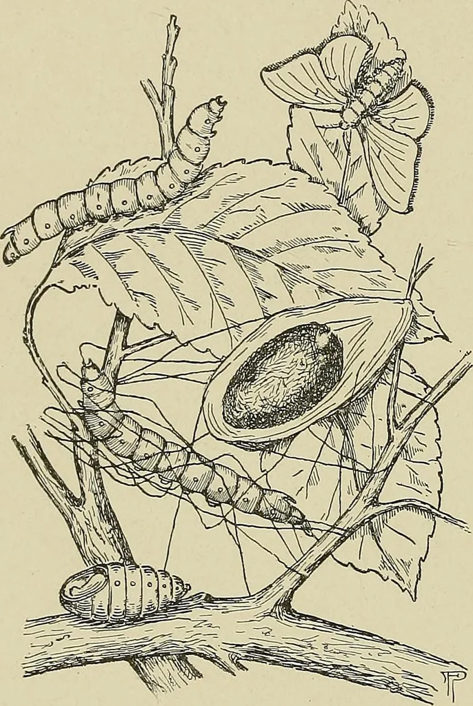An illustration from Cyclopedia of textile work : a general reference library on cotton, woolen and worsted yarn manufacture, weaving, designing, chemistry and dyeing, finishing, knitting, and allied subjects, 1911, leaf 50