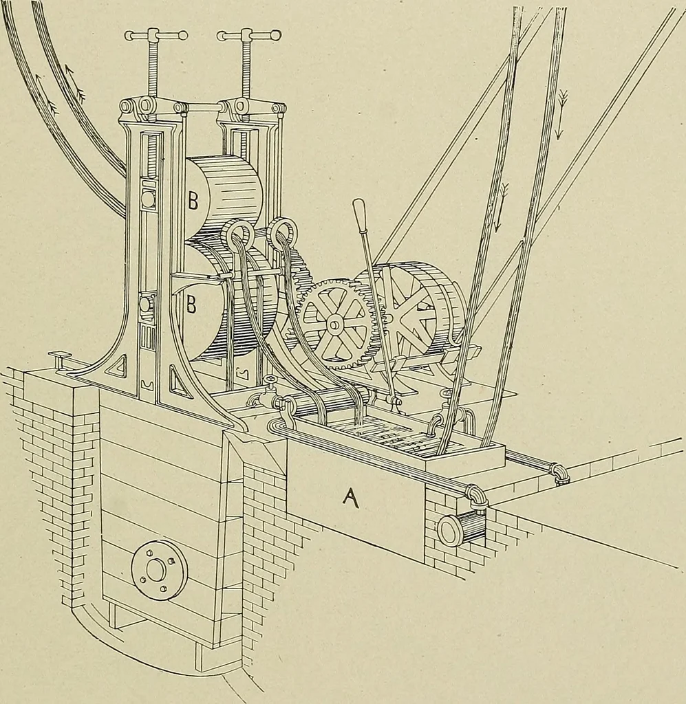 An illustration from Cyclopedia of textile work : a general reference library on cotton, woolen and worsted yarn manufacture, weaving, designing, chemistry and dyeing, finishing, knitting, and allied subjects, 1911, leaf 87