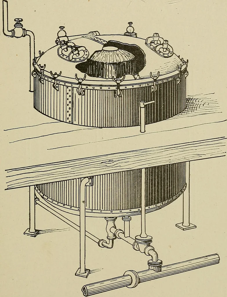 An illustration from Cyclopedia of textile work : a general reference library on cotton, woolen and worsted yarn manufacture, weaving, designing, chemistry and dyeing, finishing, knitting, and allied subjects, 1911, leaf 93
