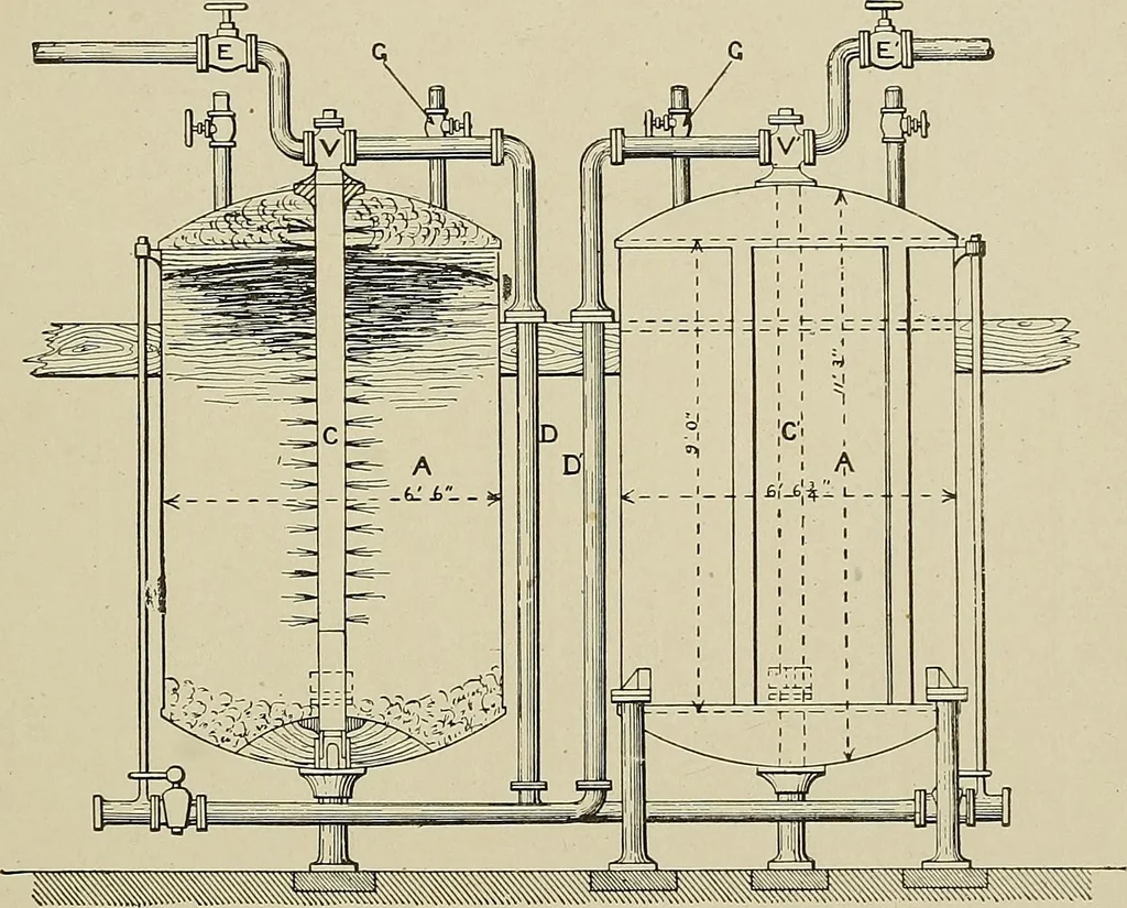 An illustration from Cyclopedia of textile work : a general reference library on cotton, woolen and worsted yarn manufacture, weaving, designing, chemistry and dyeing, finishing, knitting, and allied subjects, 1911, leaf 95