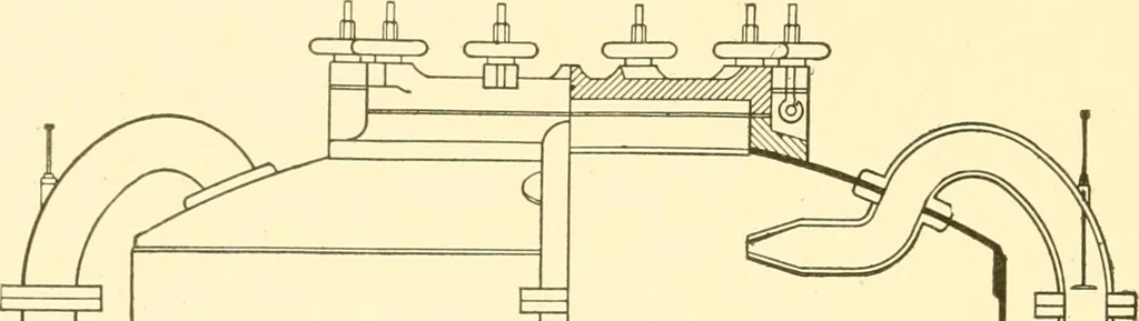 An illustration from Cyclopedia of textile work : a general reference library on cotton, woollen and worsted yarn manufacture, weaving, designing, chemistry and dyeing, finishing, knitting, and allied subjects, 1907, leaf 100