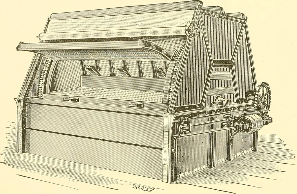 An illustration from Cyclopedia of textile work : a general reference library on cotton, woollen and worsted yarn manufacture, weaving, designing, chemistry and dyeing, finishing, knitting, and allied subjects, 1907, leaf 194