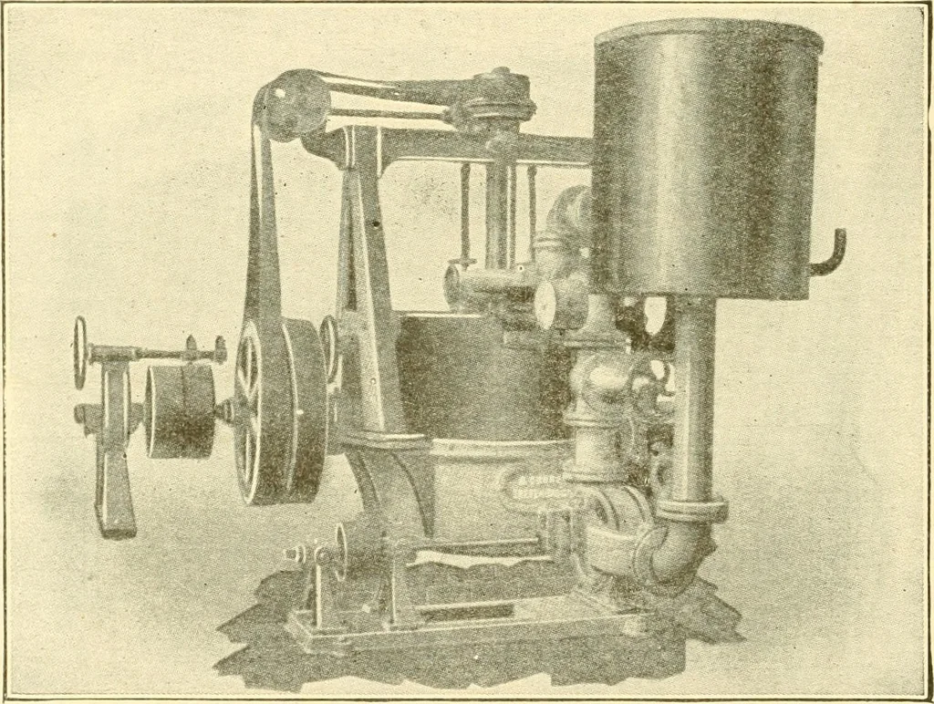 An illustration from Cyclopedia of textile work : a general reference library on cotton, woollen and worsted yarn manufacture, weaving, designing, chemistry and dyeing, finishing, knitting, and allied subjects, 1907, leaf 214