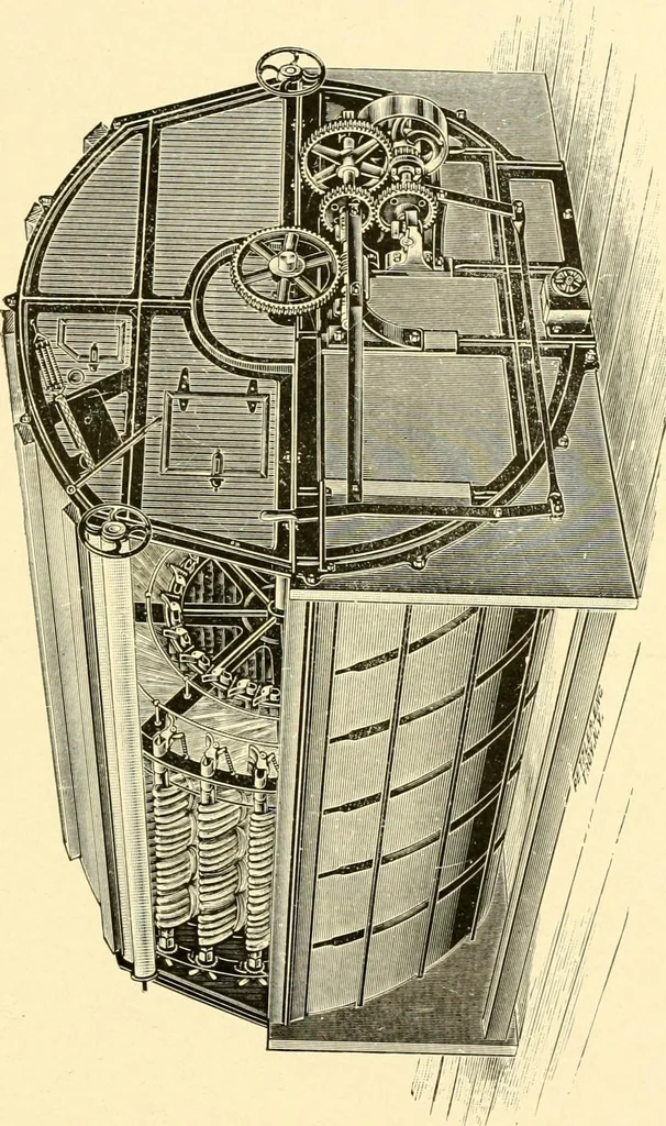 An illustration from Cyclopedia of textile work : a general reference library on cotton, woollen and worsted yarn manufacture, weaving, designing, chemistry and dyeing, finishing, knitting, and allied subjects, 1907, leaf 251
