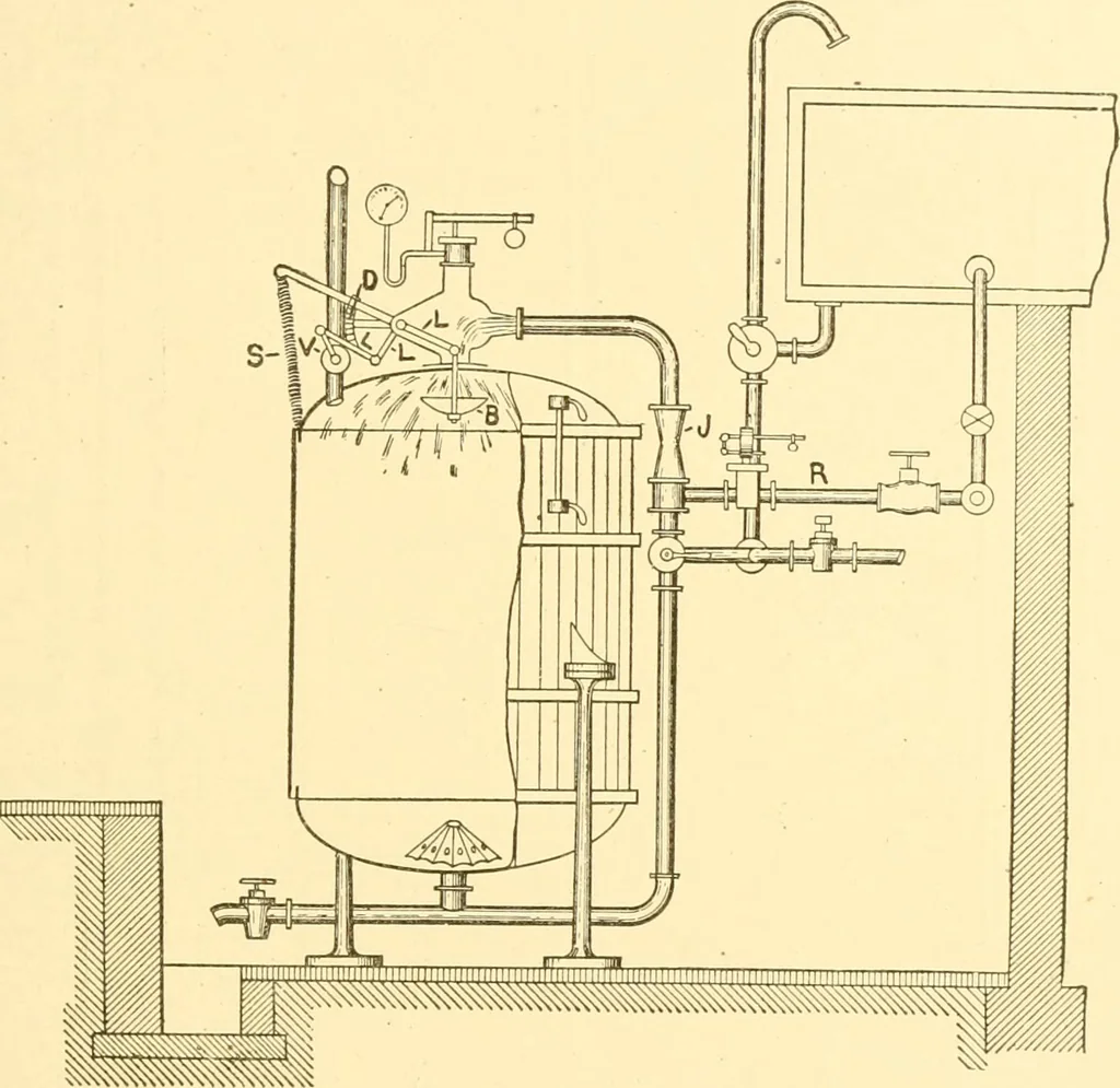 An illustration from Cyclopedia of textile work : a general reference library on cotton, woollen and worsted yarn manufacture, weaving, designing, chemistry and dyeing, finishing, knitting, and allied subjects, 1907, leaf 99