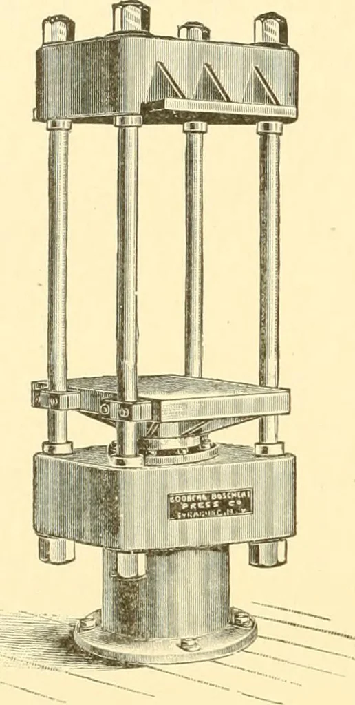 An illustration from Cyclopedia of textile work : a general reference library on cotton, woollen and worsted yarn manufacture, weaving, designing, chemistry and dyeing, finishing, knitting, and allied subjects, 1907, leaf 183