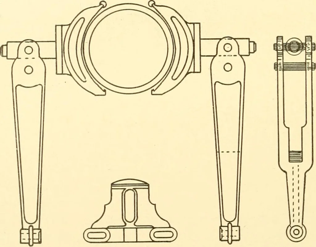 An illustration from Cyclopedia of textile work : a general reference library on cotton, woollen and worsted yarn manufacture, weaving, designing, chemistry and dyeing, finishing, knitting, and allied subjects, 1907, leaf 203